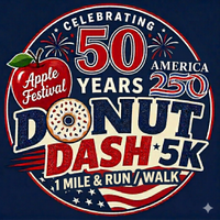 Nappanee Apple Festival Donut Dash 5K and Donut 1-Mile Run / Walk