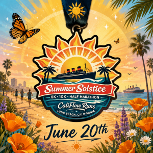 Summer Solstice Run : 5K.10K. Half Marathon –by Califlow Runs