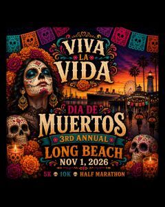 Día de Muertos - Viva la Vida - 5K, 10K, and Half Marathon by Califlow Runs