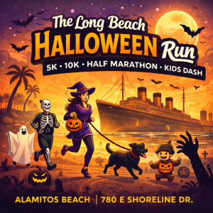 The Long Beach Halloween Run 5K. 10K. Half Marathon by Califlow Runs