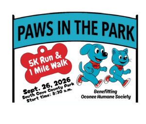 OHS Paws in the Park 5k run & 1 mile walk