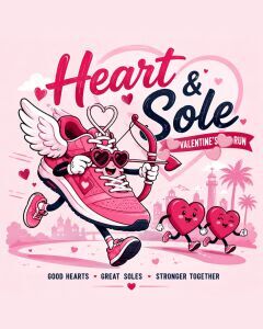 Heart and Sole Valentine's Run 5K, 10K, and Half Marathon by Califlow Runs