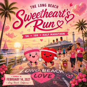The Long Beach Sweetheart's Run - Valentine's 5K, 10K, & Half Marathon by Califlow Runs