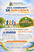 "5K Run & Walk for a Great Cause" organized by Indian American Chamber of Commerce Greater Cincinnati & Northern Kentucky