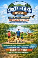 Circle the Lake Half Marathon, 10K, and 5K