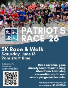 Mendham's 2026 Annual Patriot's Race 5K