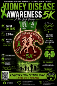 Kidney Disease Awareness 5K Wichita Falls, Texas
