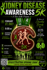 Kidney Disease Awareness 5K Natchitoches, Louisiana