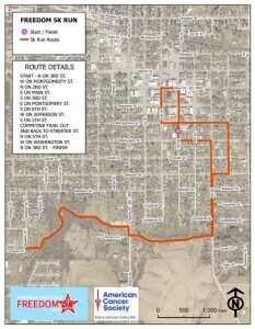 Knoxville IA Cancer Relay Freedom 5k