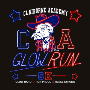 Claiborne Academy Rebel Glow Run 5k
