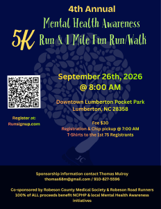 4th Annual Mental Health Awareness 5K Run/Walk