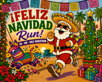 Feliz Navidad Run 5K 10K Half Marathon by Califlow Runs