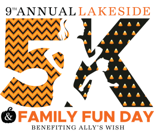 9th Annual Lakeside 5K and Family Fun Run and Trunk or Treat Benefiting Ally's Wish