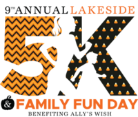 9th Annual Lakeside 5K and Family Fun Run and Trunk or Treat Benefiting Ally's Wish