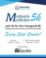 Cornerstone Orthopedic Institute Inaugural Motion is Medicine 5k Run/Walk